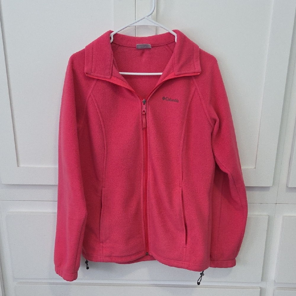 Columbia Vibrant Pink Full-Zip Fleece